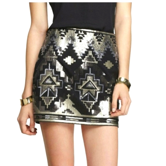 Express Dresses & Skirts - Express Aztec sequins skirt